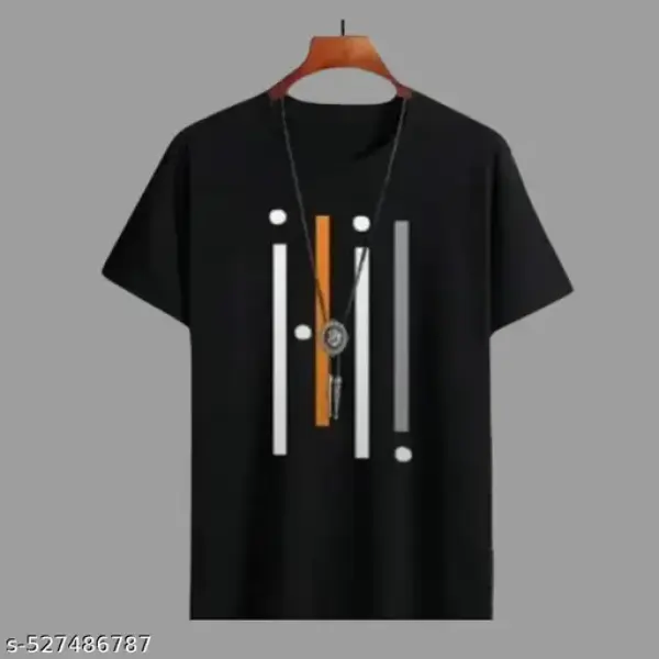 Men Poly Blend Regular Tshirts