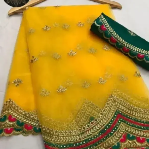 Bhagalpuri Embroidered Net Saree