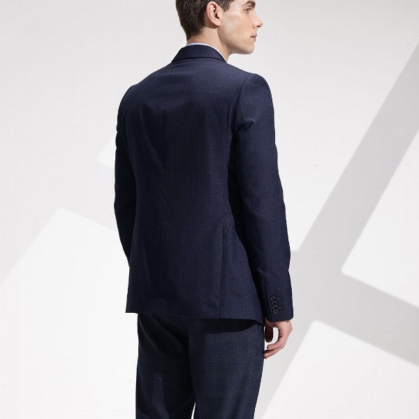 INVICTUS Notched Lapel Checked Single-Breasted Slim Fit Smart Casual Blazer