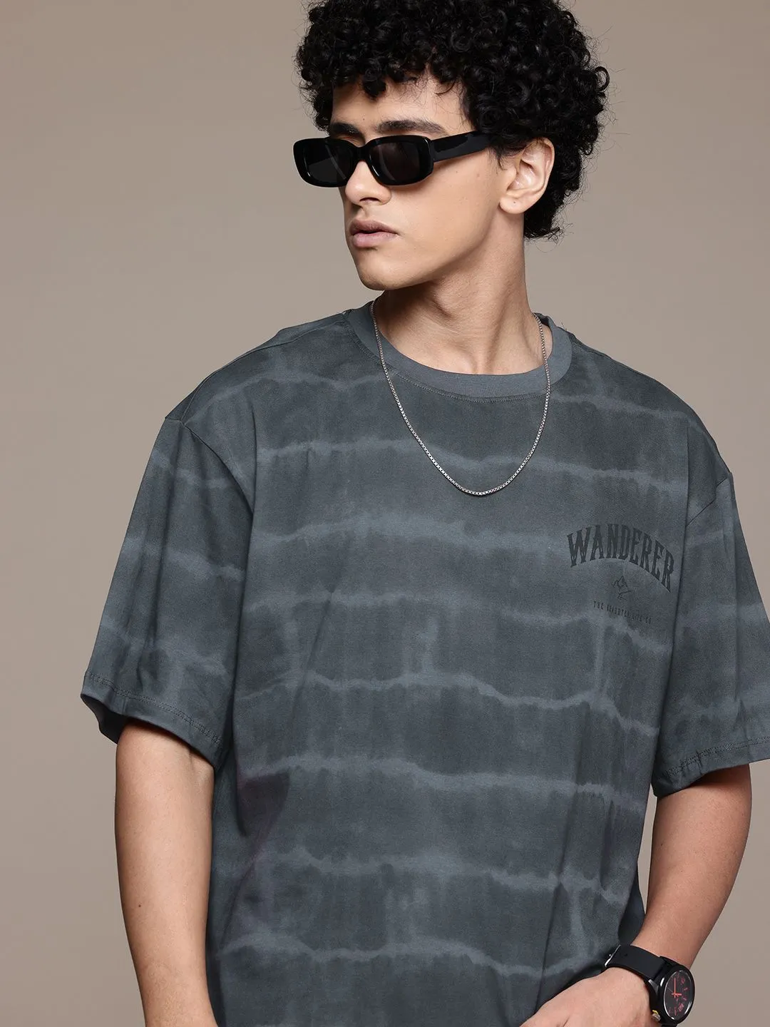 The Roadster Lifestyle Co. Tie & Dye Relaxed Pure Cotton T-shirt