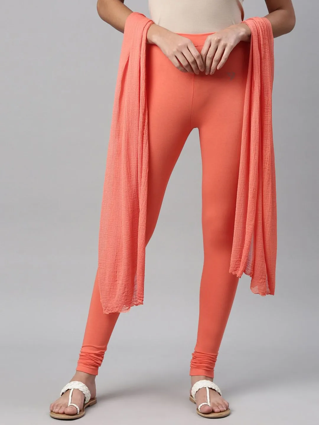 TWIN BIRDS Churidar Length Legging & Dupatta